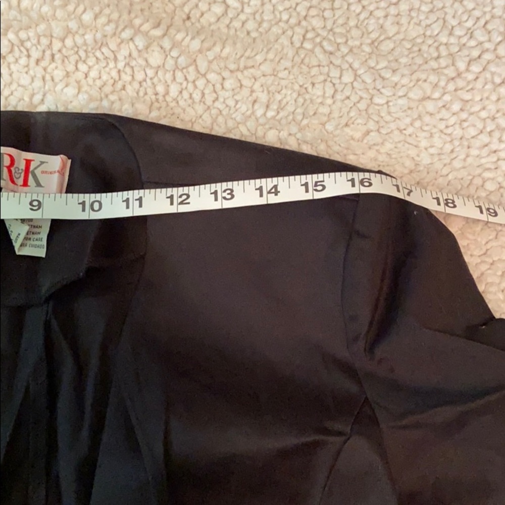 R&K Black & white dress with cover up jacket sz L - Picture 8 of 8